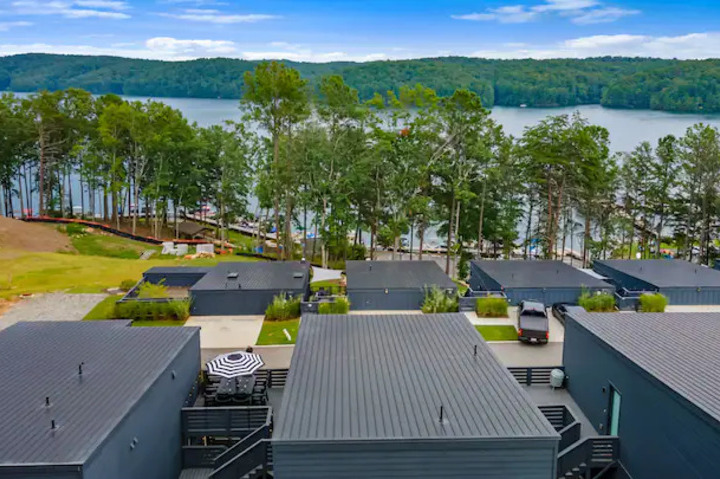 View of Lake ArrowHead from above Stoney Marina