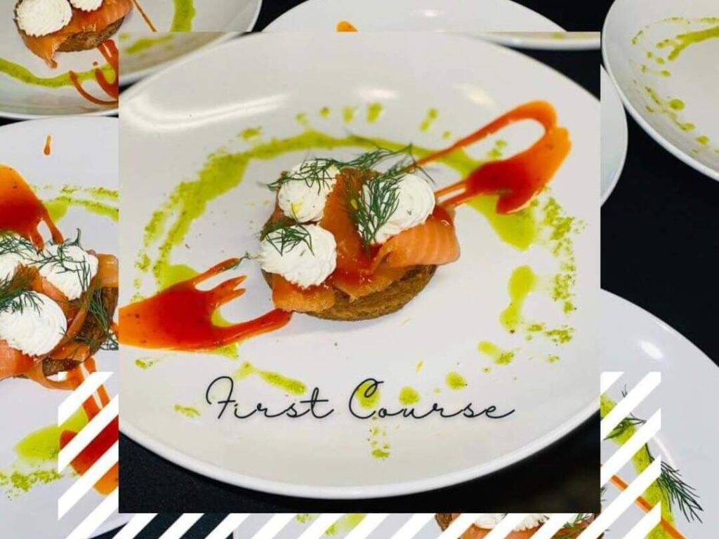 Plate of Food by Fine Dining Chefs