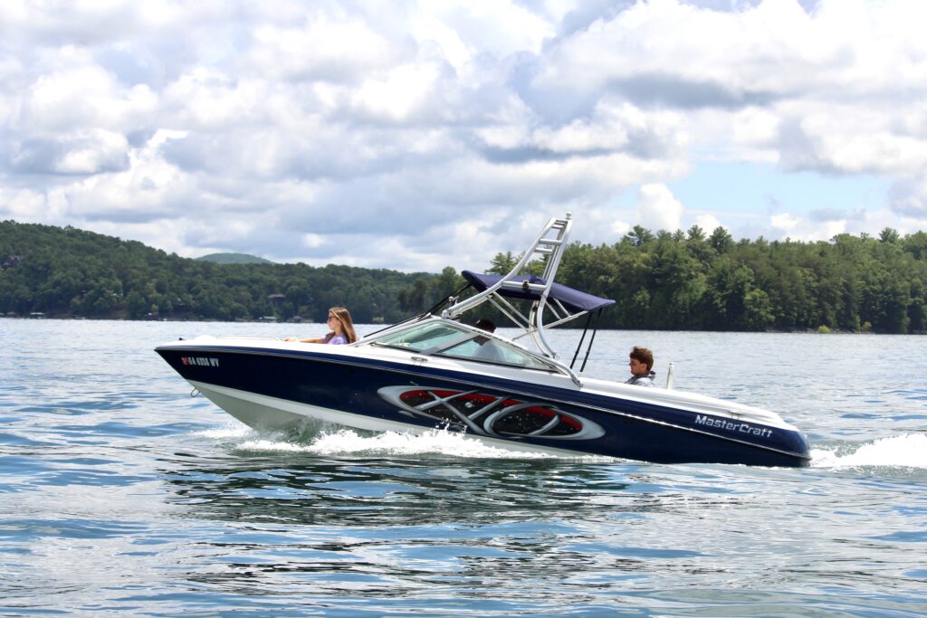 Mastercraft ski boat On Lake Blue Ridge