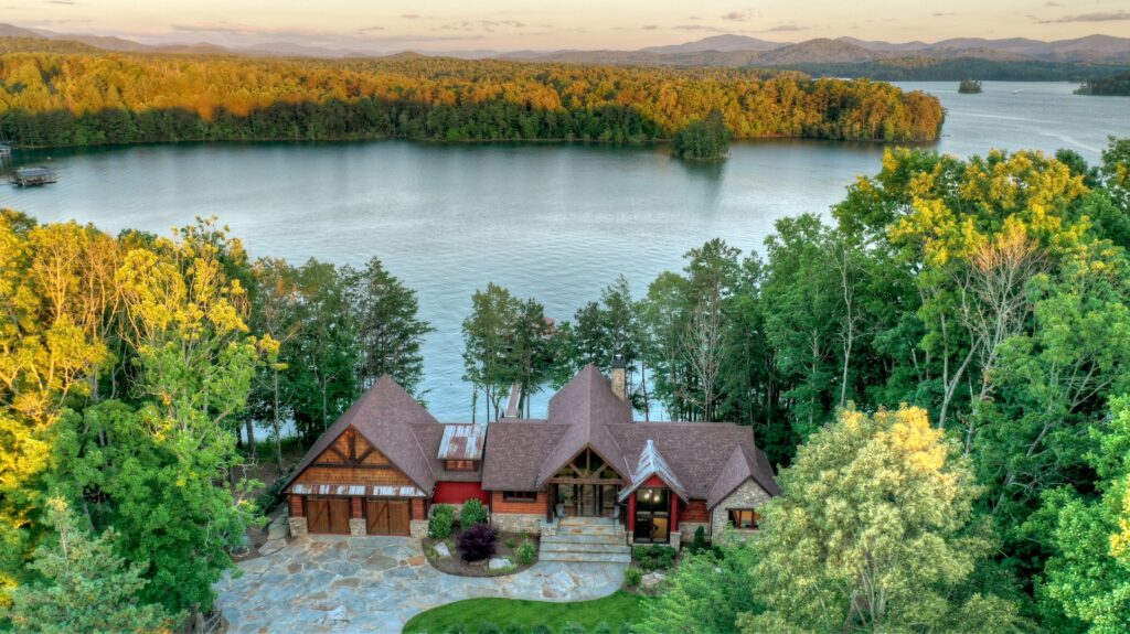 Nottely Island retreat Southern Comfort Cabin Rentals and Lake Nottely From Above