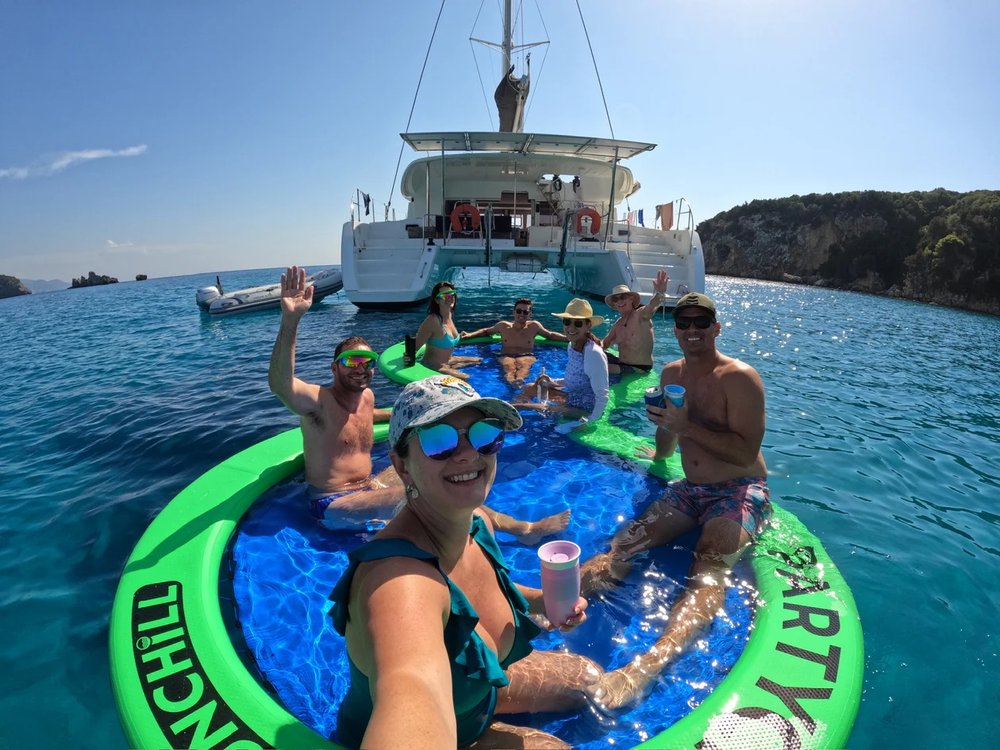 A PartyChill Float with People In It