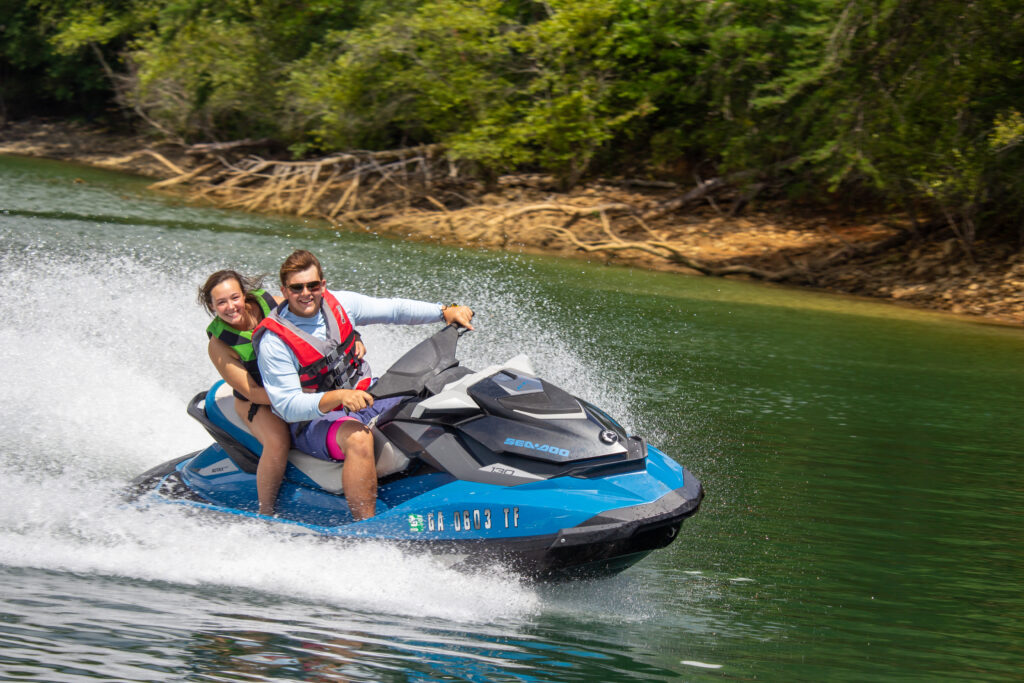 Couple on Sea-Doo on Lake Blue Ridge