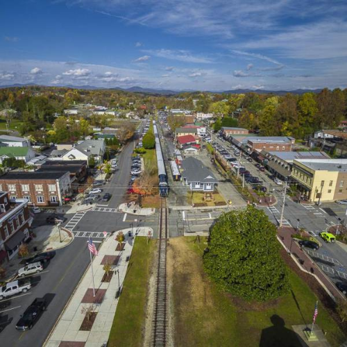 Downtown Blue Ridge From Above
