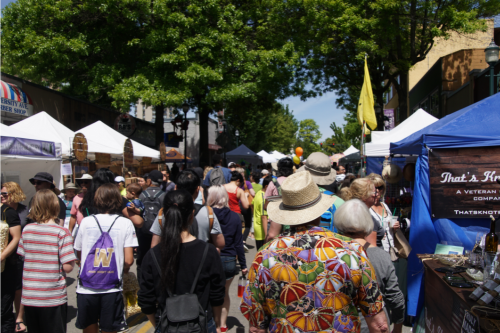 People at a Craft Fair